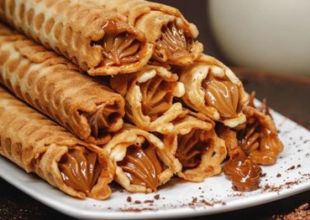 Трубочка вафельна