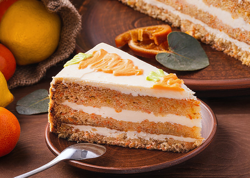 Морквяно - цитрусовий торт